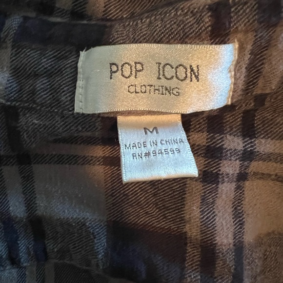 BEAUTIFUL BROWN PLAID SHIRT! - Picture 2 of 2